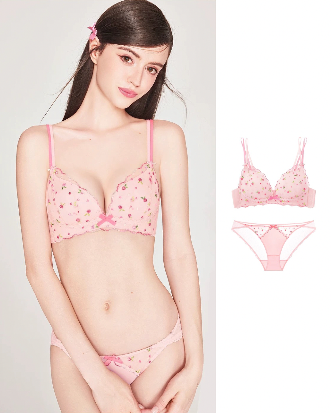 Erato Silk（ブラショーツセット・全2色）