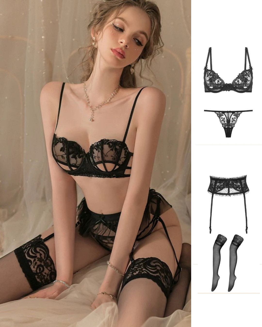 Leto（成套內衣褲・全2色）